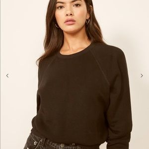Reformation black sweatshirt